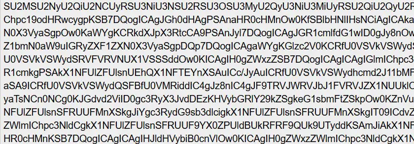 Decode from Base64 format